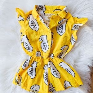 Hugo Loves Tiki Parrot romper
